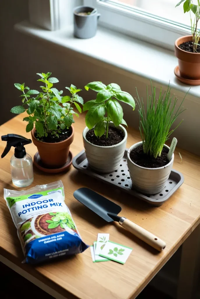Indoor Herb Setup