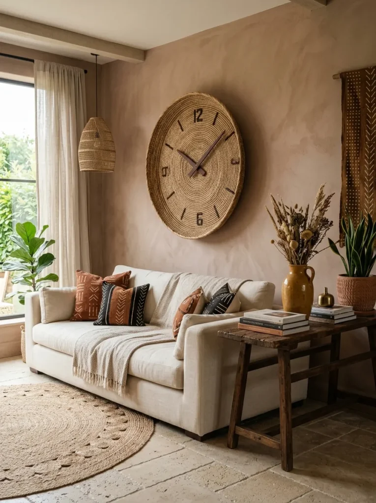Basket Lid Wall Clock