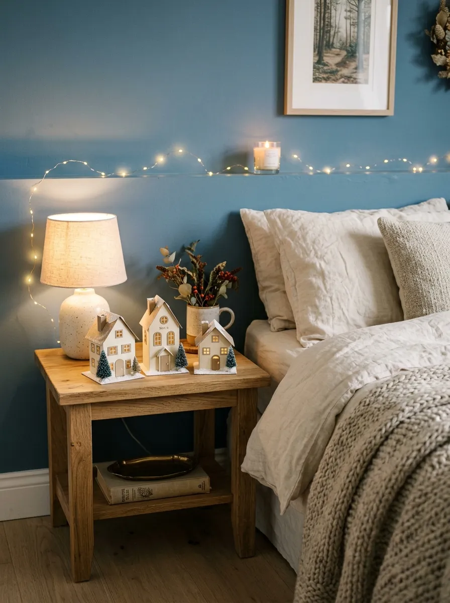 Bedside Christmas Village