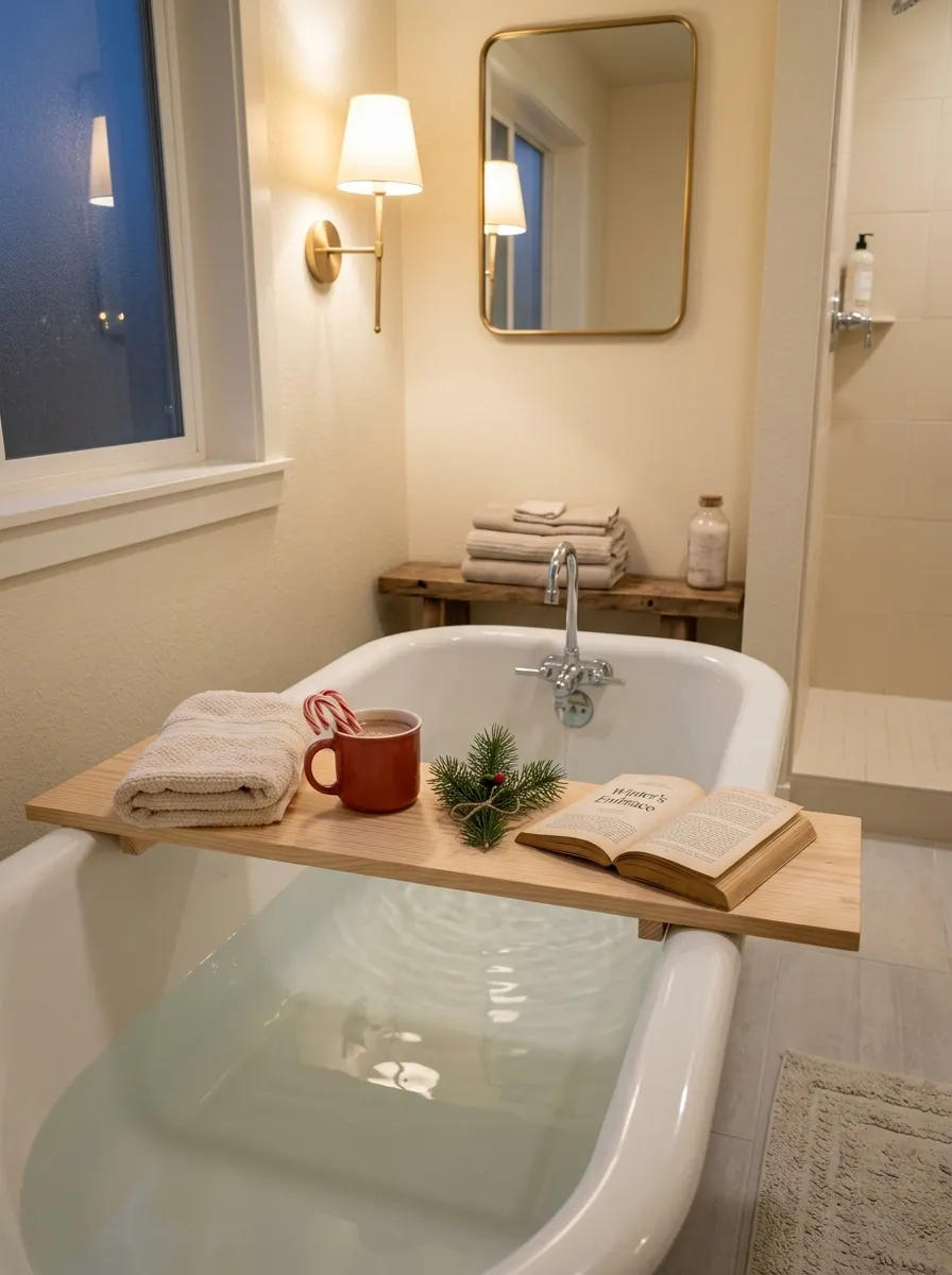 Christmas Bath Caddy Tray