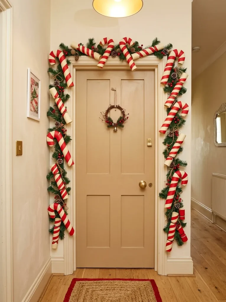 Christmas Candy Cane Door Frame