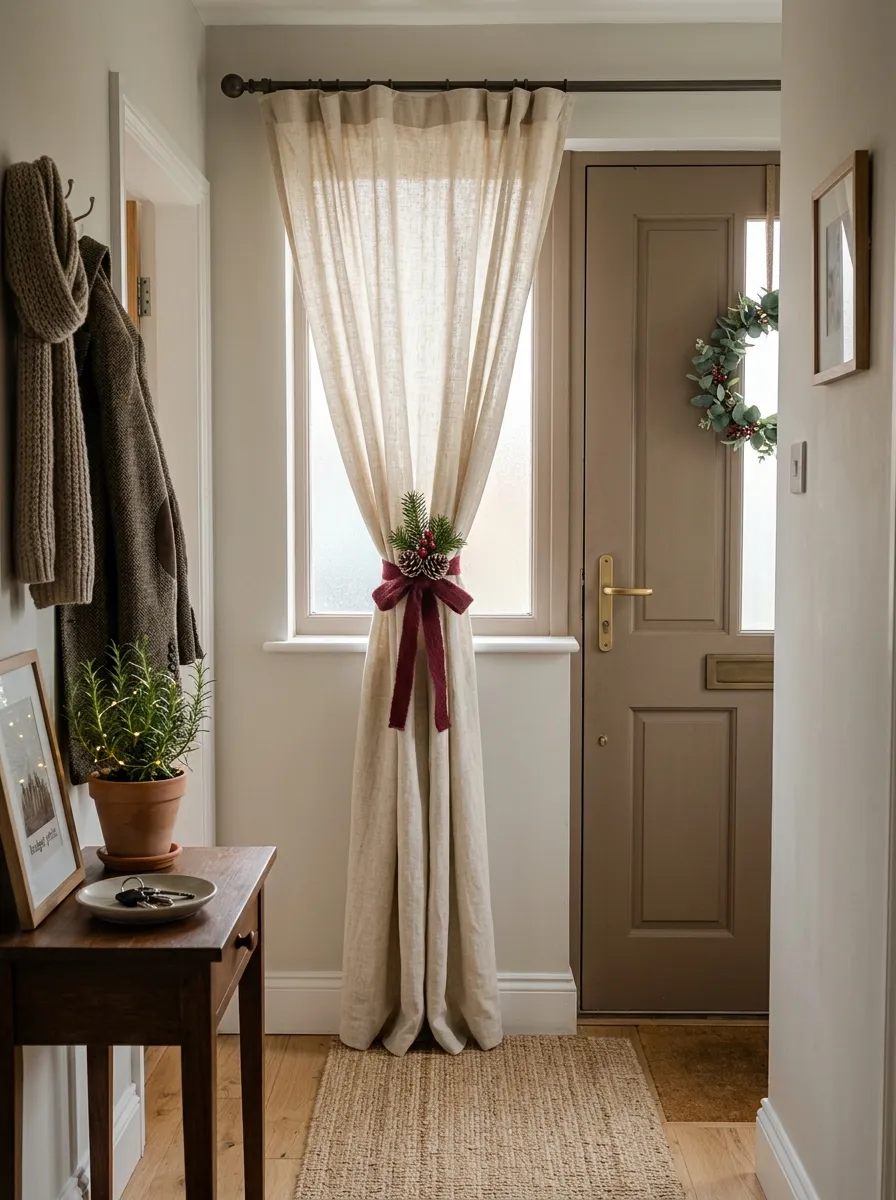 Christmas Curtain Tieback
