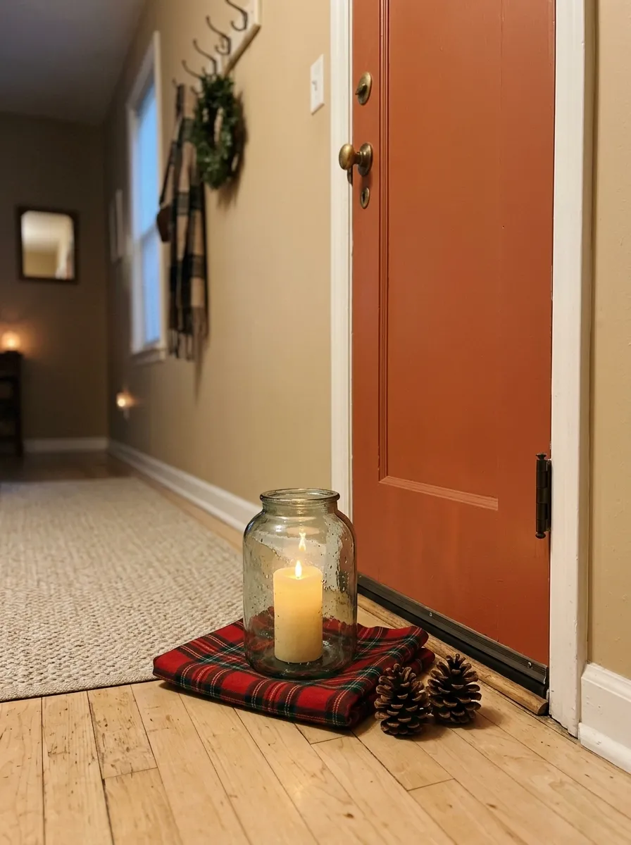 Christmas Floor Lantern Corner
