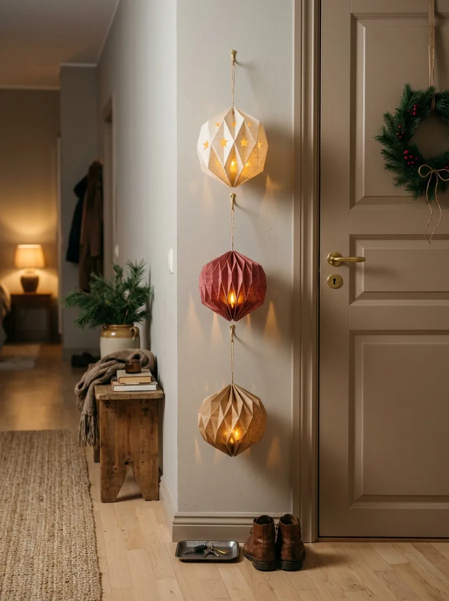 Christmas Floor Paper Lanterns