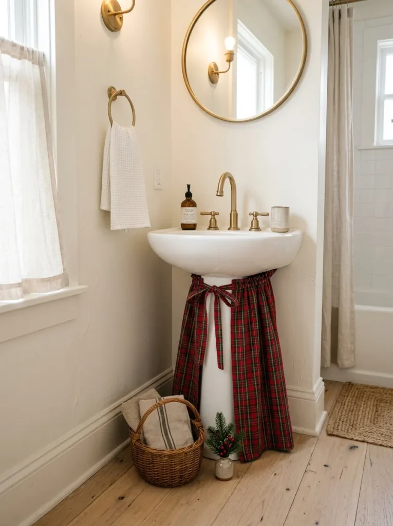 Christmas Sink Skirt Accent