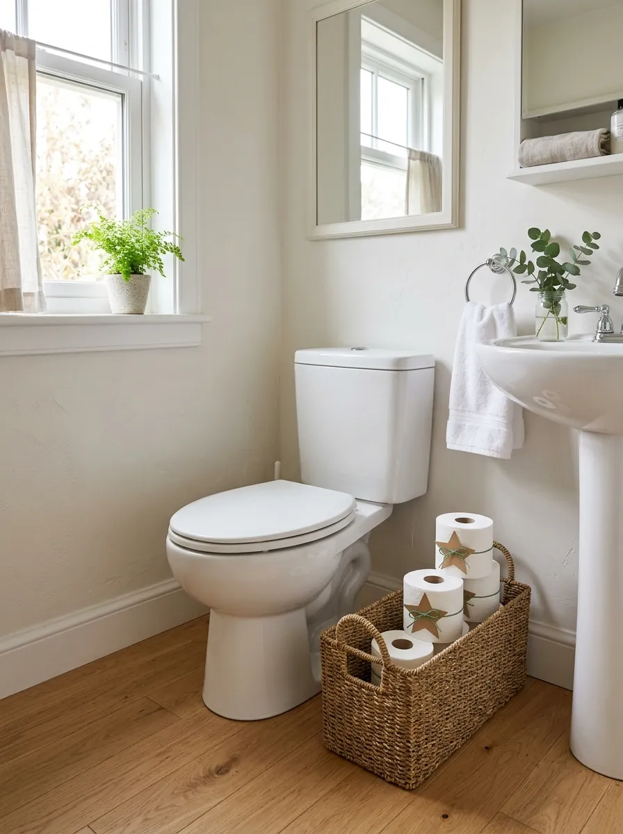 Christmas Toilet Paper Basket