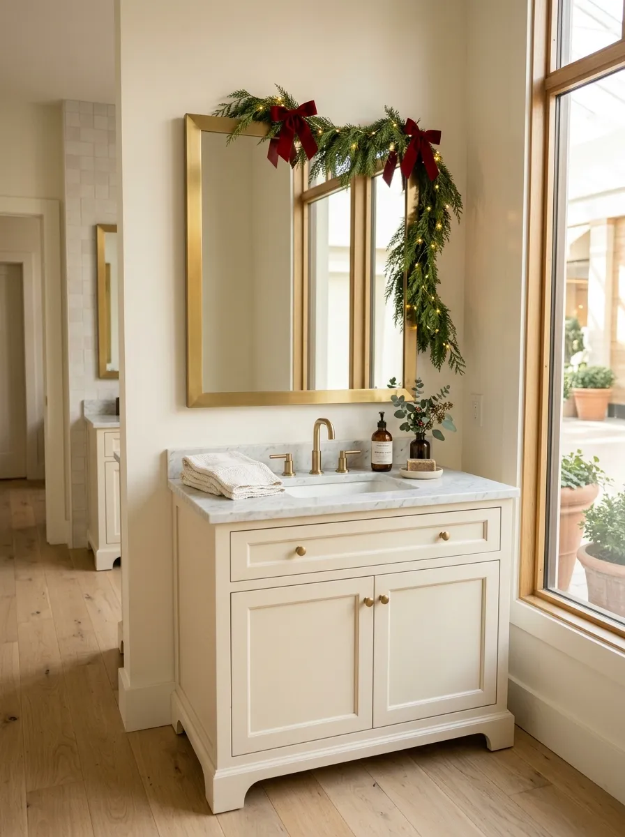 Evergreen Mirror Garland