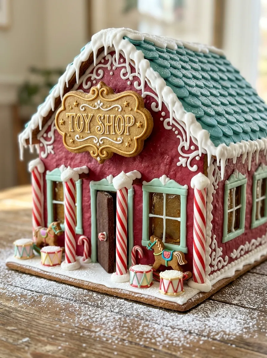 Gingerbread Christmas Toy Shop