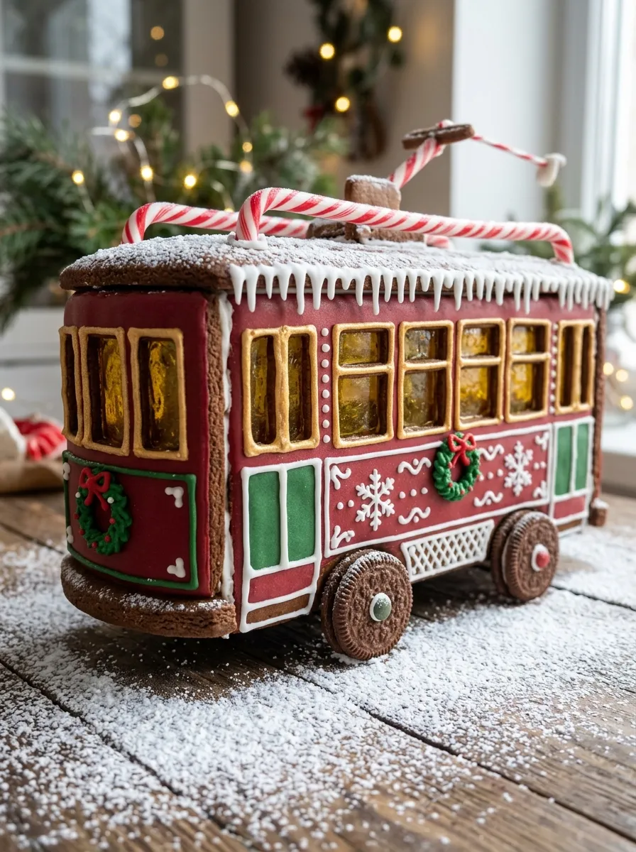 Gingerbread Christmas Tram House