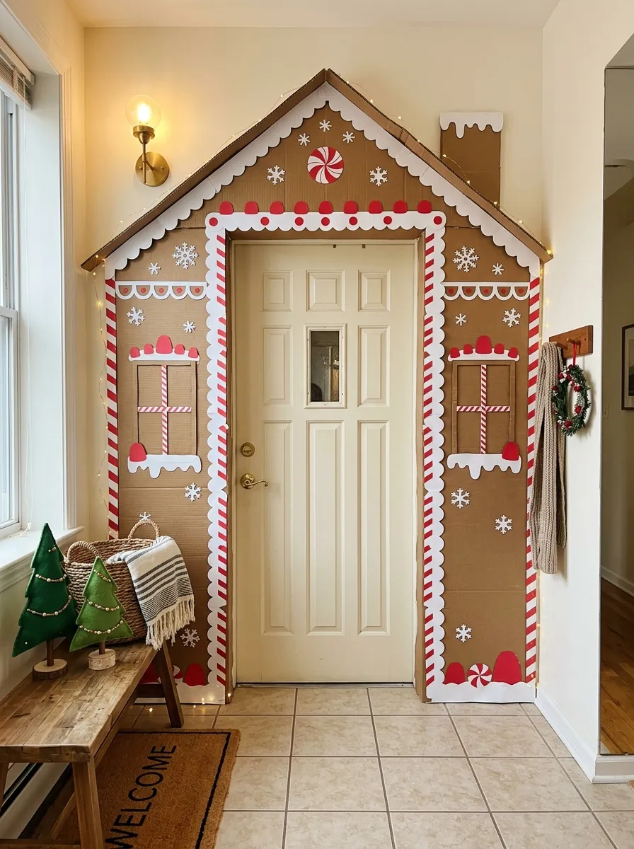 Gingerbread House Door Scene