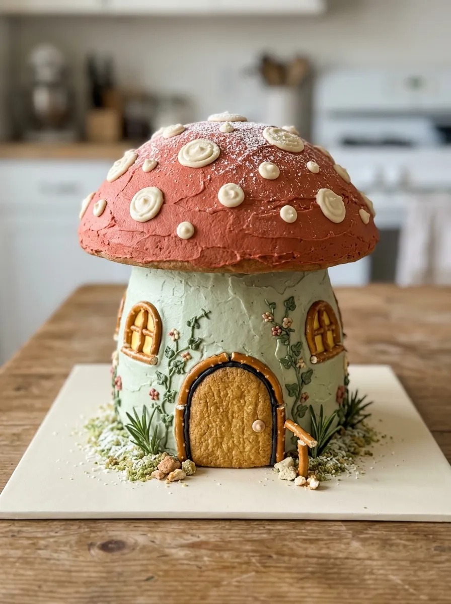 Gingerbread Mushroom Cottage