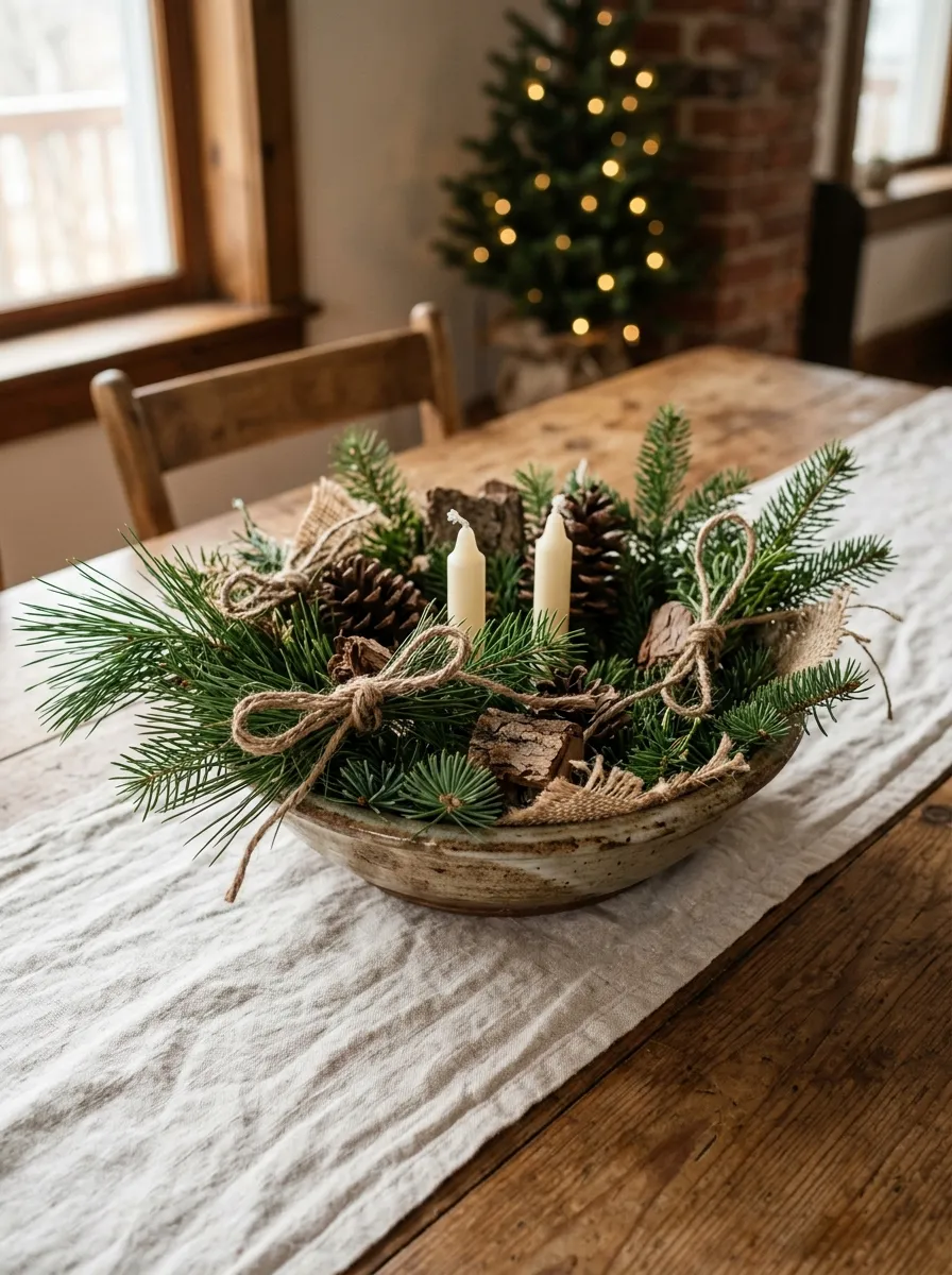 Handmade Christmas Centerpiece