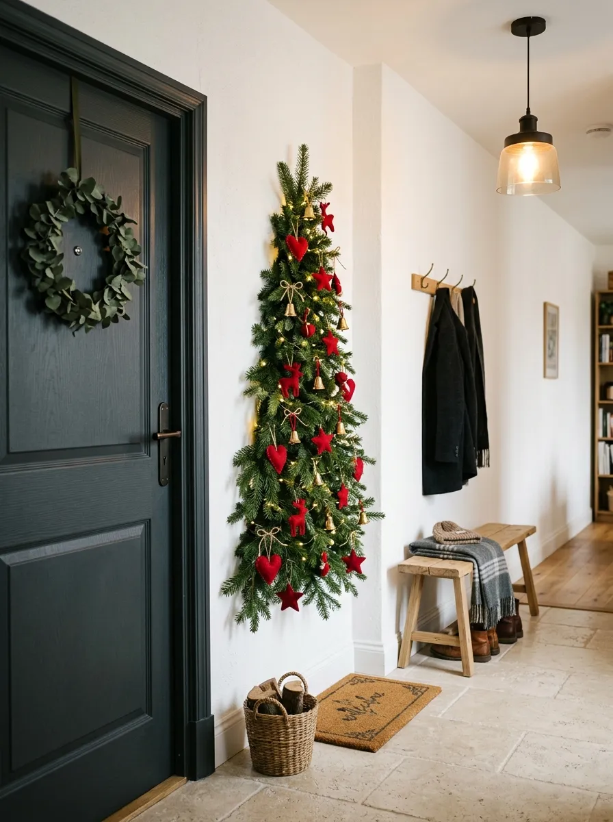 Hanging Christmas Tree Door