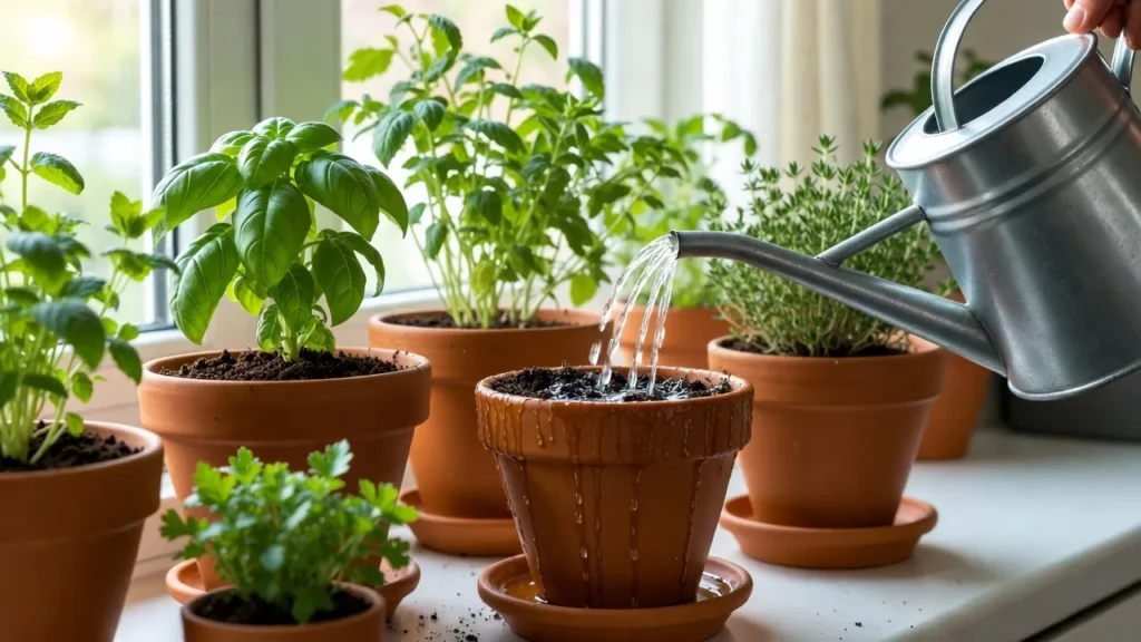 How to Water Indoor Herbs Properly