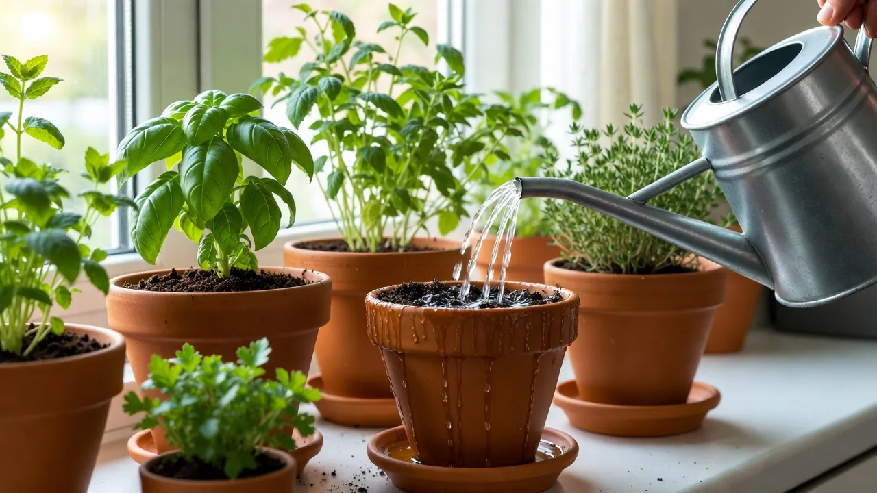 How to Water Indoor Herbs Properly