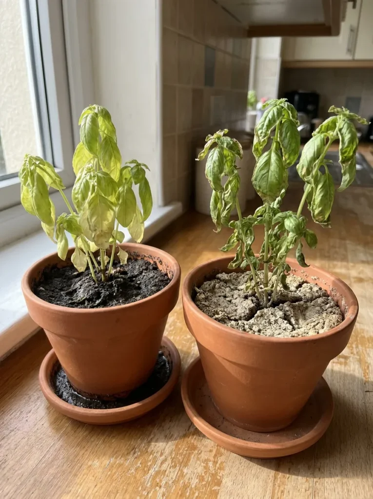Overwatering vs Underwatering
