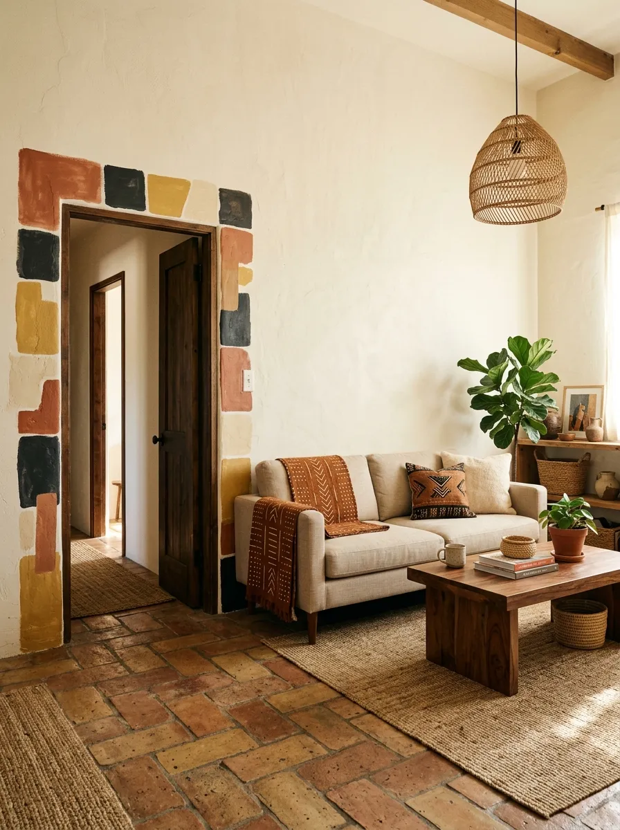 Painted Doorway Tribal Geometry