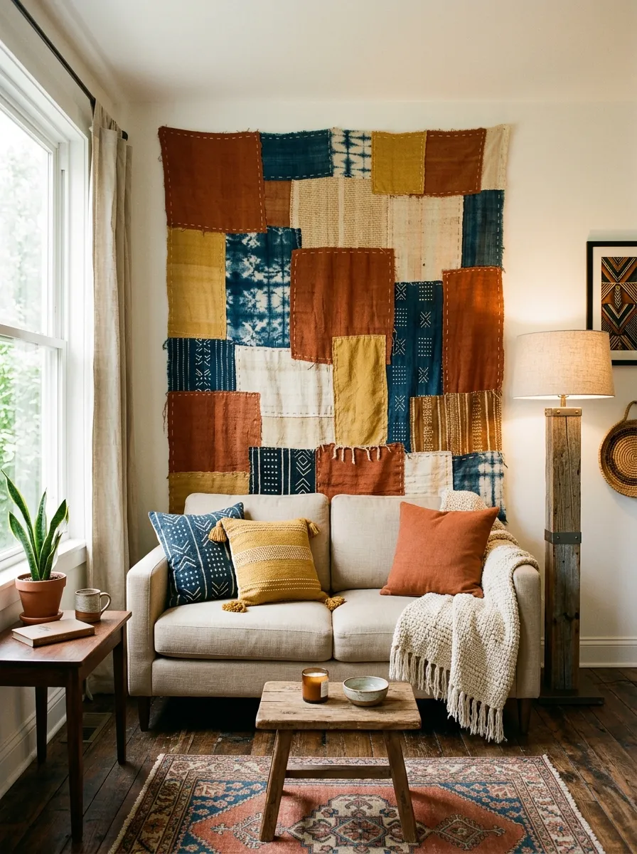 Patchwork Sofa Backdrop