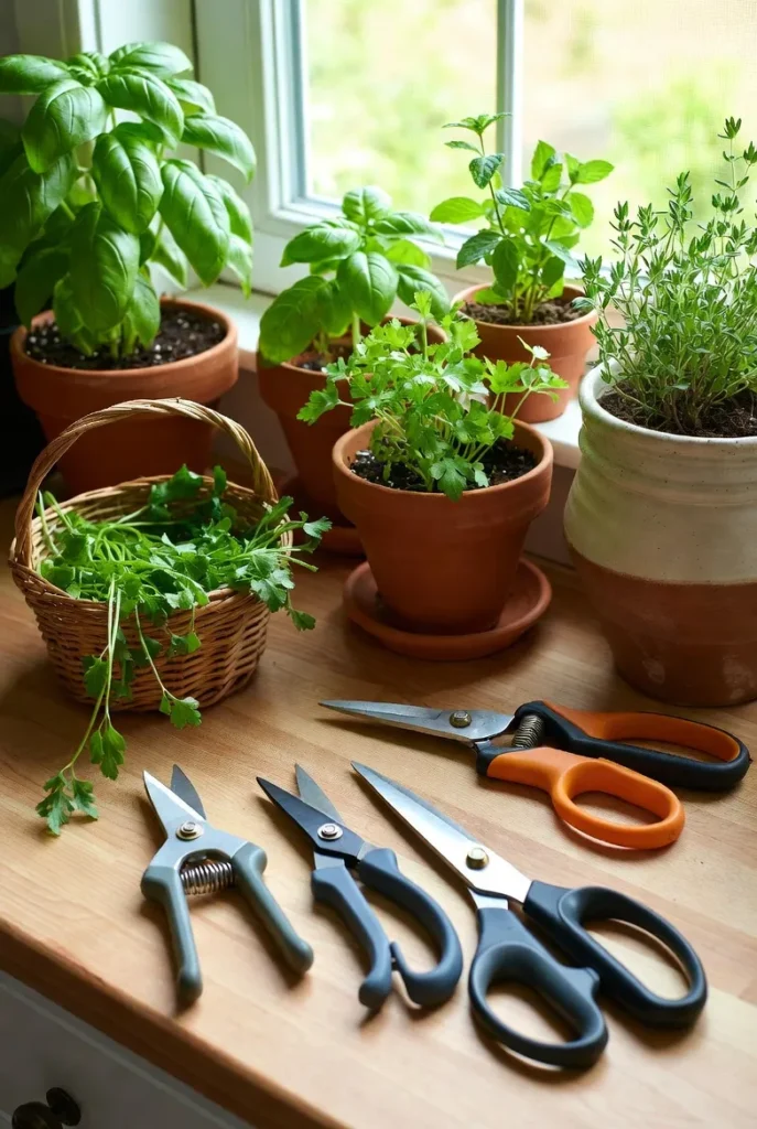 Proper Tools for Harvesting Indoor Herbs