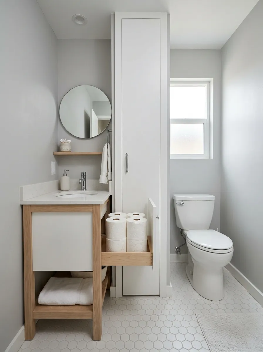 Pull Out Toilet Paper Drawer