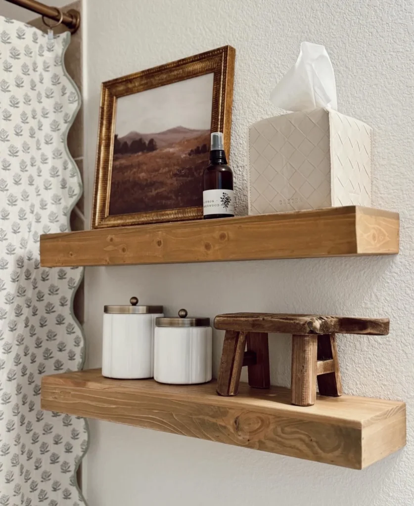 Rustic Floating Shelf Decor