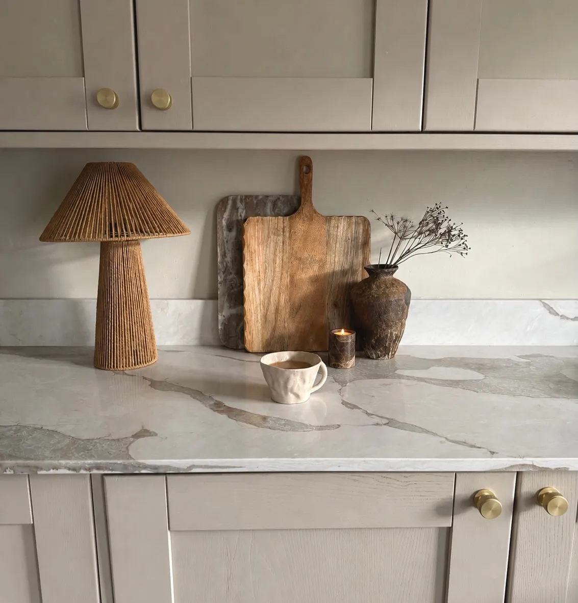 Rustic Lamp And Cutting Boards