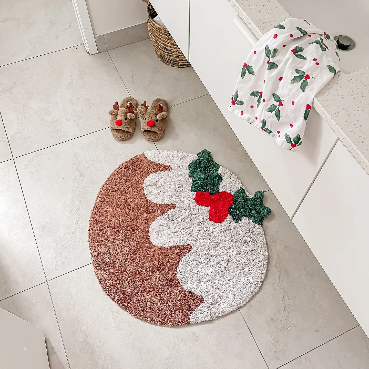 Santa Face Bath Mat