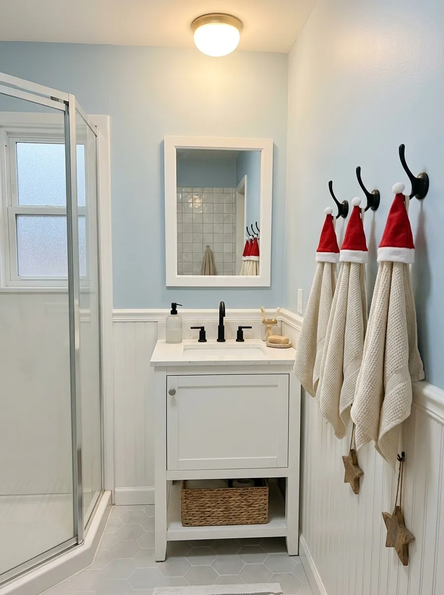 Santa Hat Towel Hooks