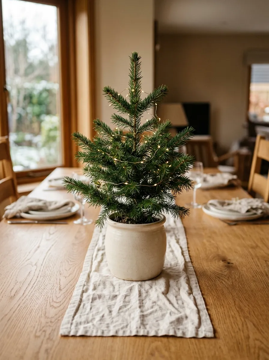 Simple Christmas Table Styling