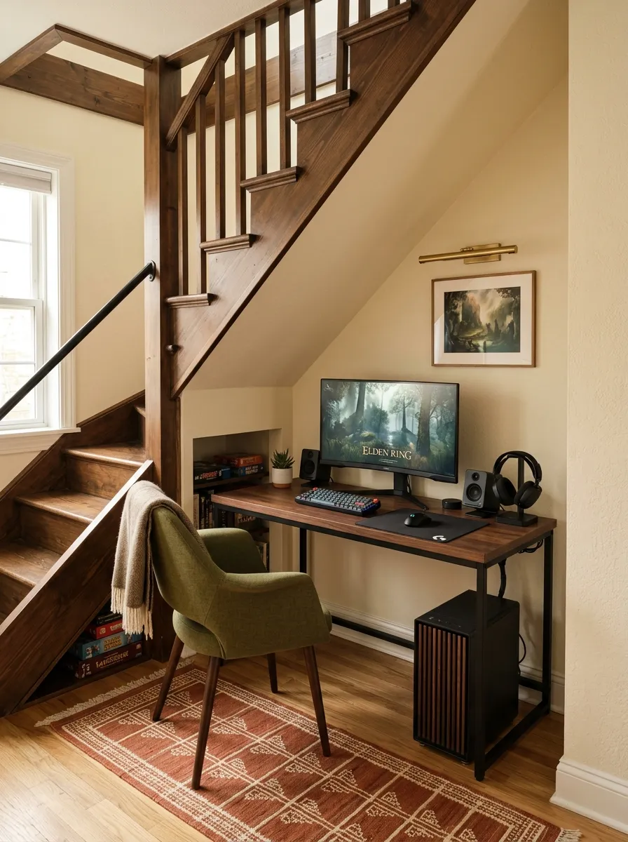 Stair Landing Gaming Nook