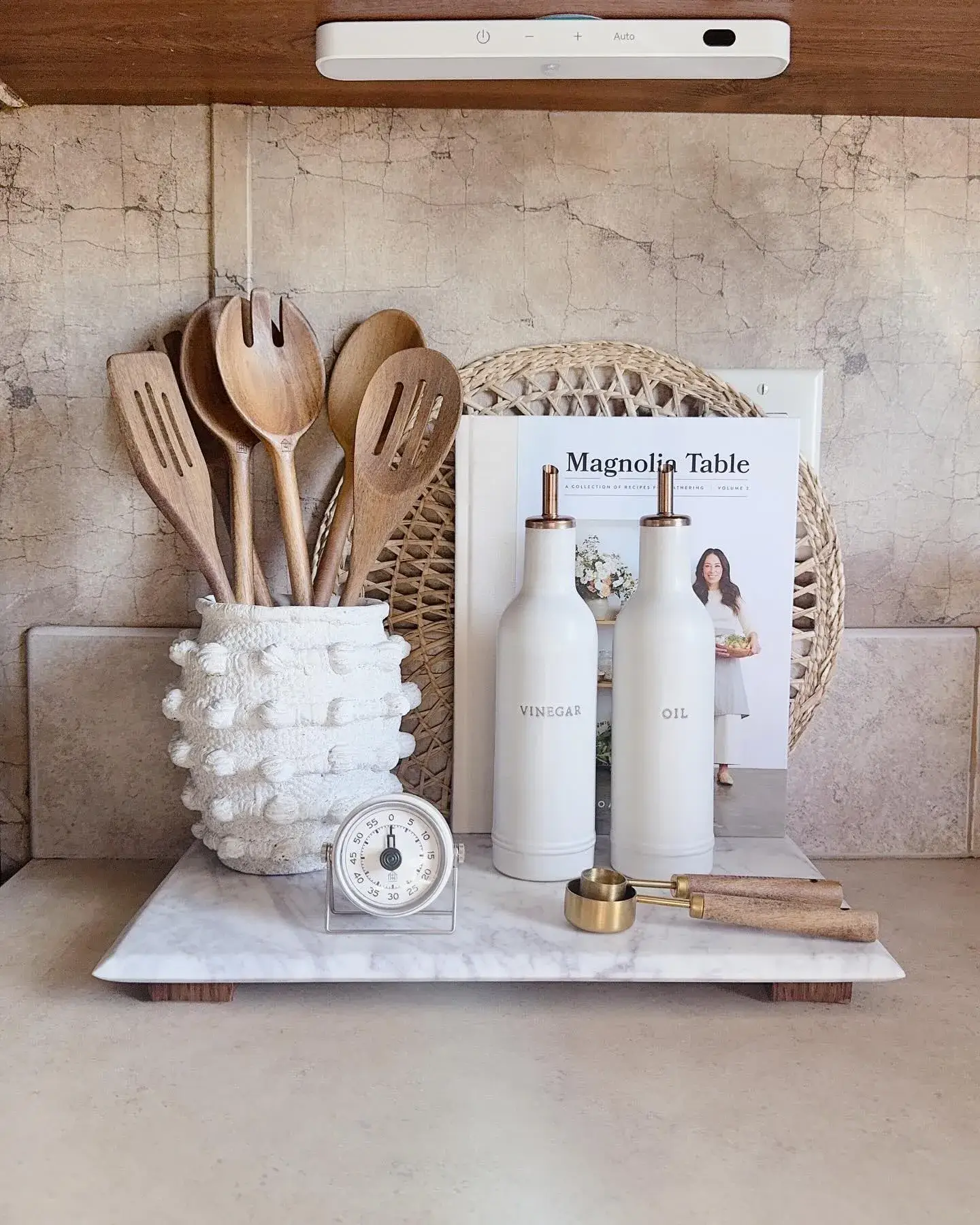 Textured Utensil Crock Tray