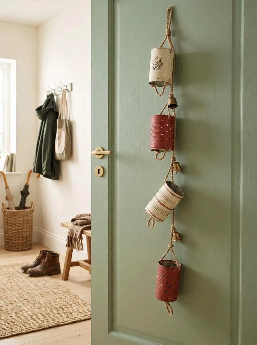 Tin Can Bell Garland