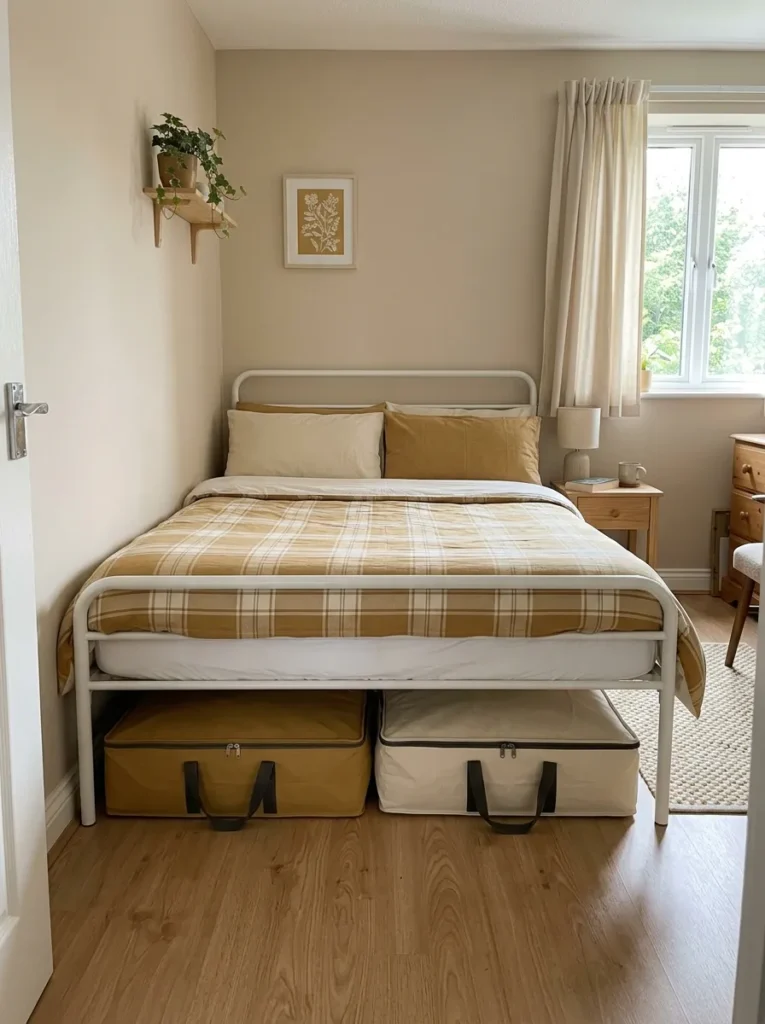Underbed Storage With Blanket Bags