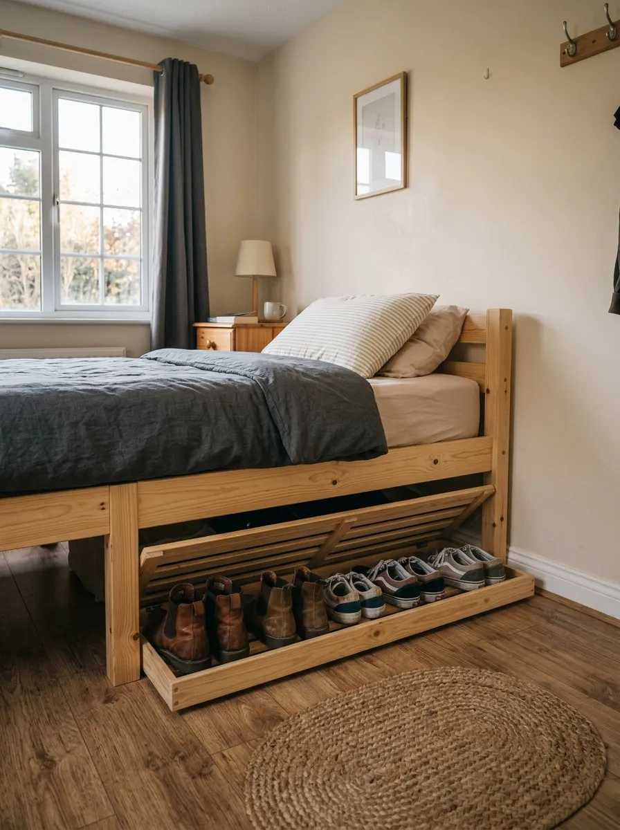 Underbed Storage for Winter Shoes