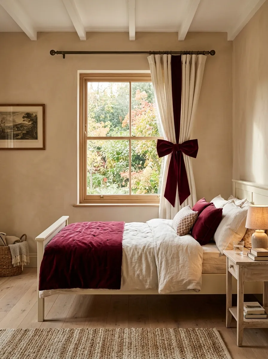 Velvet Window Bow