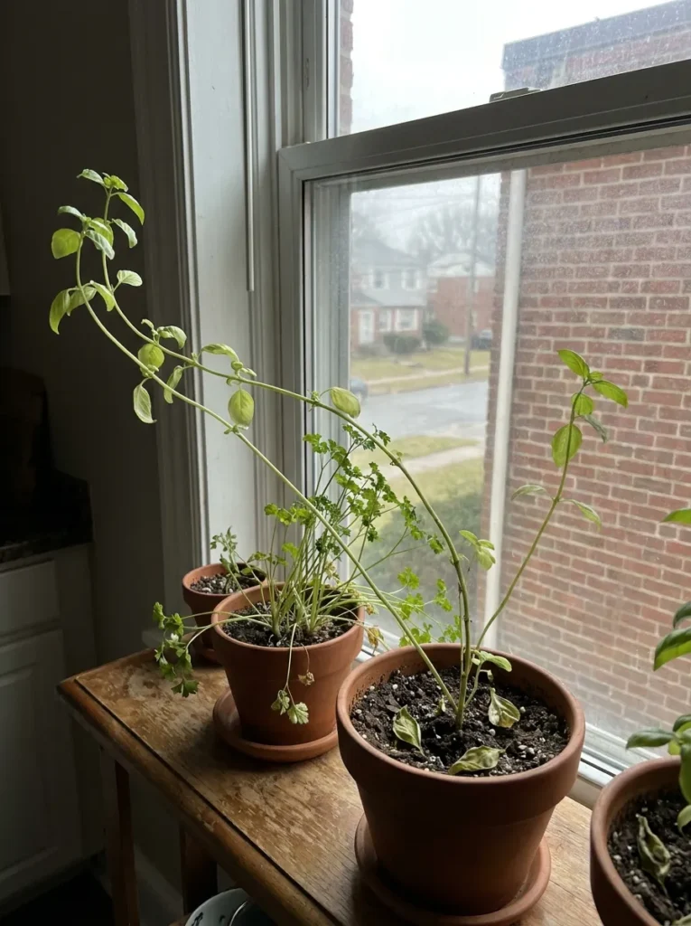 WHY INDOOR HERBS OFTEN STRUGGLE WITHOUT ENOUGH LIGHT
