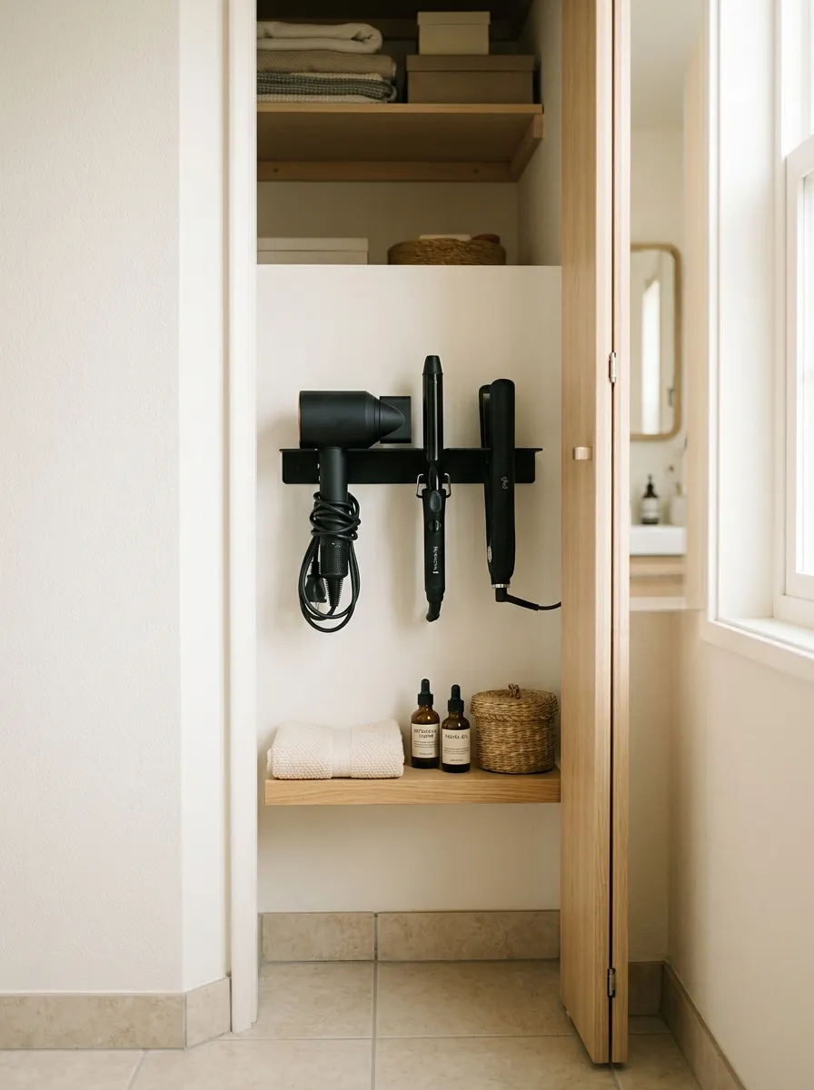 Wall Mounted Hair Tool Rack
