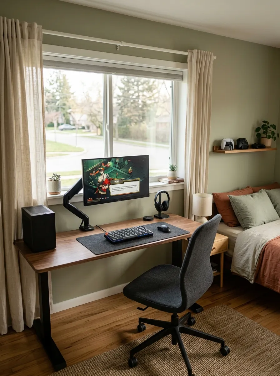 Window Ledge Gaming Desk