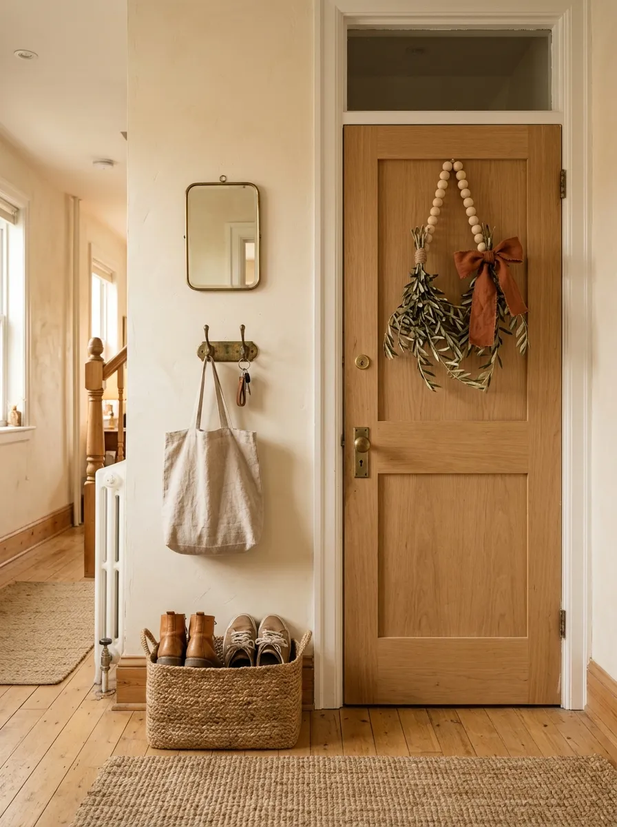 Wooden Bead Door Swag